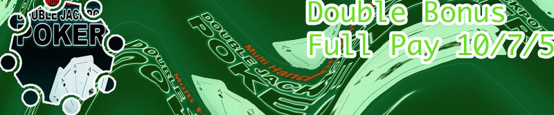 Double double bonus poker strategy card