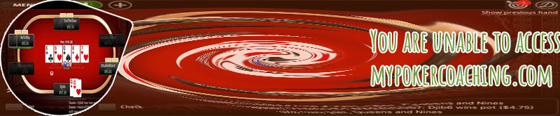 Online poker private table