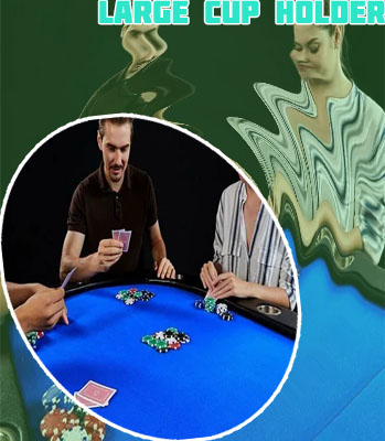 Poker table cup holders